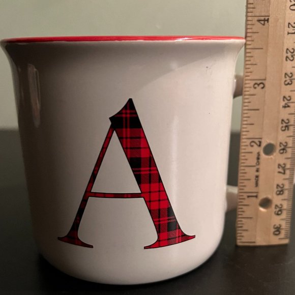 GLOBAL DESIGN CONNECTIONS Scottish Tartan Letter “A” Monogram Initial Mug - Picture 5 of 5